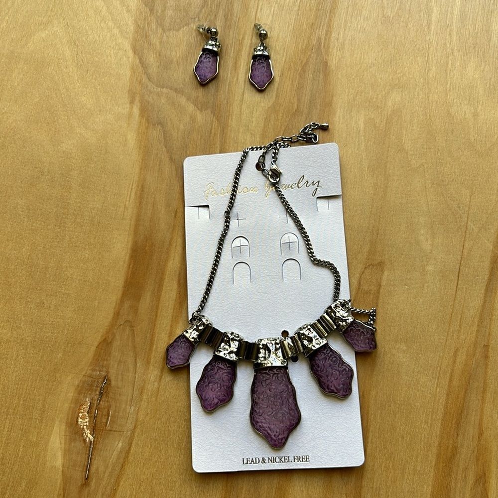 Purple Fashion Jewelry Set